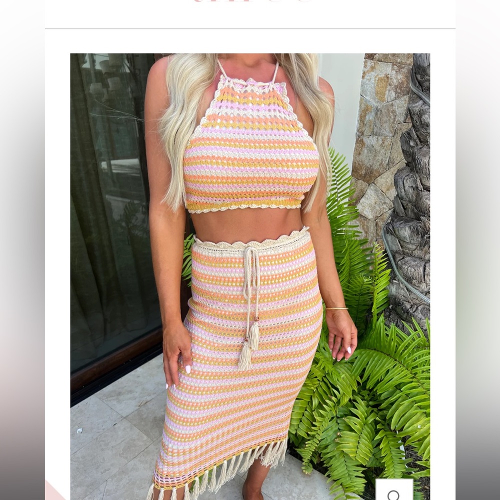 NEVER WORN crochet set